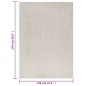 Tappeto Shaggy a Pelo Alto Crema 120x170 cm Tappeto Shaggy a Pelo Alto Crema 120x170 cm