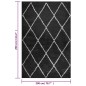 Tappeto Shaggy a Pelo Alto Crema e Antracite 200x290 cm Tappeto Shaggy a Pelo Alto Crema e Antracite 200x290 cm