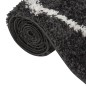 Tappeto Shaggy a Pelo Alto Crema e Antracite 140x200 cm Tappeto Shaggy a Pelo Alto Crema e Antracite 140x200 cm