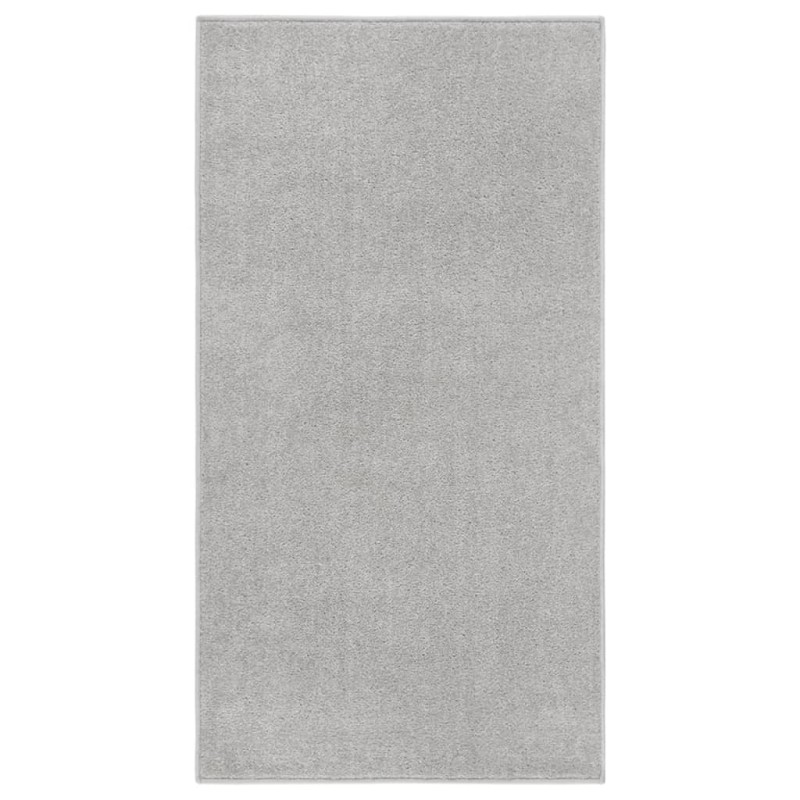 Tappeto a Pelo Corto 80x150 cm Grigio Chiaro Tappeto a Pelo Corto 80x150 cm Grigio Chiaro