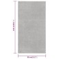 Tappeto a Pelo Corto 80x150 cm Grigio Chiaro Tappeto a Pelo Corto 80x150 cm Grigio Chiaro