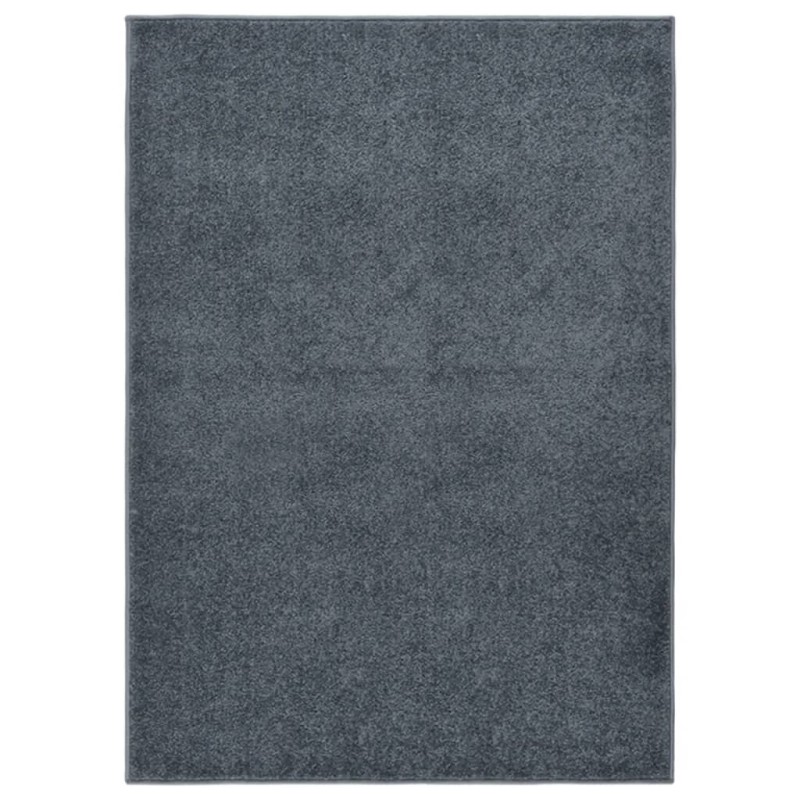 Tappeto a Pelo Corto 120x170 cm Antracite Tappeto a Pelo Corto 120x170 cm Antracite