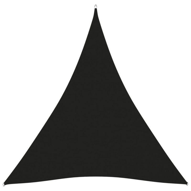 Parasole a Vela Oxford Triangolare 5x7x7 m Nero Parasole a Vela Oxford Triangolare 5x7x7 m Nero
