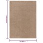 Tappeto a Pelo Corto 120x170 cm Marrone Tappeto a Pelo Corto 120x170 cm Marrone