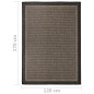 Tappeto da Esterni a Tessitura Piatta 120x170 cm Marrone Scuro Tappeto da Esterni a Tessitura Piatta 120x170 cm Marrone Scuro
