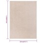 Tappeto a Pelo Corto 120x170 cm Beige Scuro Tappeto a Pelo Corto 120x170 cm Beige Scuro
