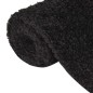 Tappeto Shaggy a Pelo Alto Nero 160x230 cm Tappeto Shaggy a Pelo Alto Nero 160x230 cm
