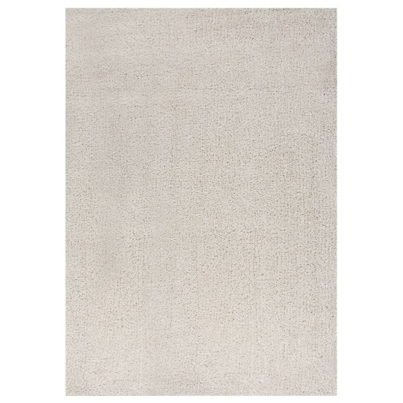 Tappeto Shaggy a Pelo Alto Crema 160x230 cm