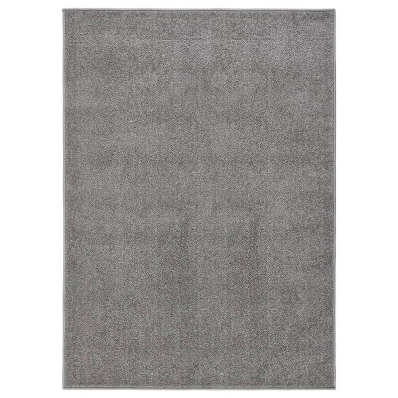 Tappeto a Pelo Corto 120x170 cm Grigio Tappeto a Pelo Corto 120x170 cm Grigio