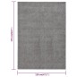 Tappeto a Pelo Corto 120x170 cm Grigio Tappeto a Pelo Corto 120x170 cm Grigio