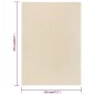 Tappeto a Pelo Corto 120x170 cm Crema Tappeto a Pelo Corto 120x170 cm Crema