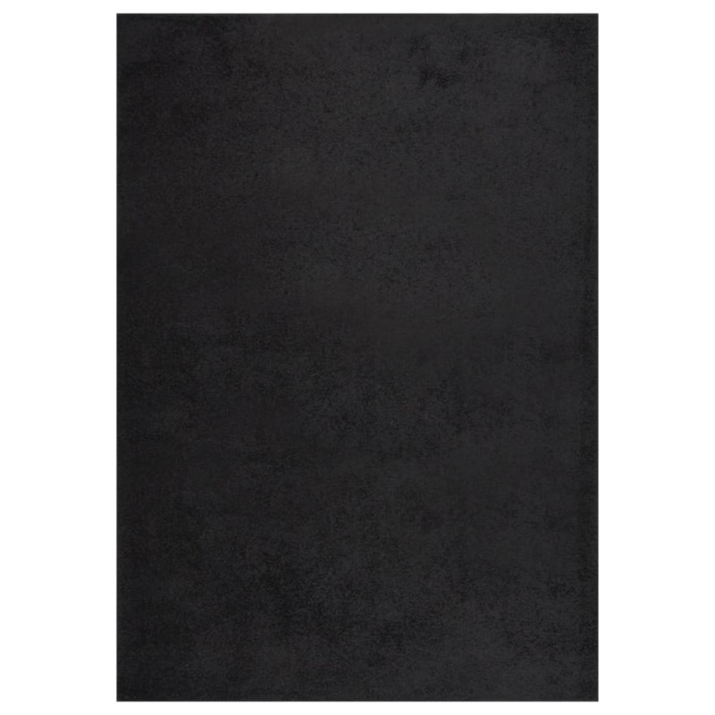 Tappeto Shaggy a Pelo Alto Nero 140x200 cm Tappeto Shaggy a Pelo Alto Nero 140x200 cm