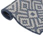 Tappeto da Esterni a Tessitura Piatta 80x150 cm Strisce Blu Tappeto da Esterni a Tessitura Piatta 80x150 cm Strisce Blu