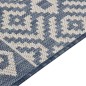 Tappeto da Esterni a Tessitura Piatta 80x150 cm Strisce Blu Tappeto da Esterni a Tessitura Piatta 80x150 cm Strisce Blu