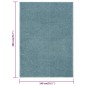 Tappeto a Pelo Corto 140x200 cm Blu Tappeto a Pelo Corto 140x200 cm Blu