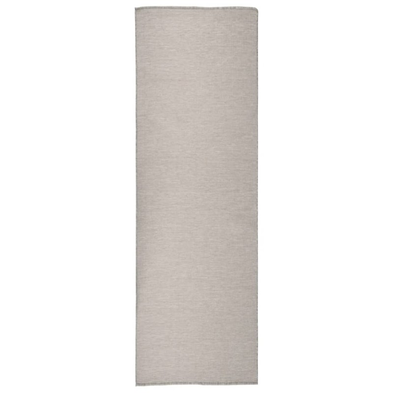 Tappeto da Esterni a Tessitura Piatta 80x250 cm Tortora Tappeto da Esterni a Tessitura Piatta 80x250 cm Tortora