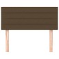 vidaXL Testiera Marrone Scuro 100x5x78/88 cm in Tessuto vidaXL Testiera Marrone Scuro 100x5x78/88 cm in Tessuto