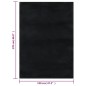 Tappeto Lavabile Soffice Pelo Corto 120x170 cm Antiscivolo Nero Tappeto Lavabile Soffice Pelo Corto 120x170 cm Antiscivolo Nero