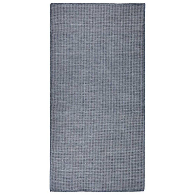 Tappeto da Esterni a Tessitura Piatta 100x200 cm Blu Tappeto da Esterni a Tessitura Piatta 100x200 cm Blu