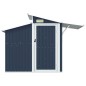Capanno da Giardino Antracite 270x130x208,5 cm Acciaio Zincato Capanno da Giardino Antracite 270x130x208,5 cm Acciaio Zincato