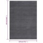 Tappeto Soffice Pelo Corto 120x170 cm Antiscivolo Antracite Tappeto Soffice Pelo Corto 120x170 cm Antiscivolo Antracite