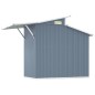 Capanno da Giardino Grigio 270x130x208,5 cm Acciaio Zincato Capanno da Giardino Grigio 270x130x208,5 cm Acciaio Zincato