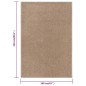 Tappeto a Pelo Corto 160x230 cm Marrone Tappeto a Pelo Corto 160x230 cm Marrone