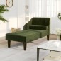 Sdraio con Capezzale Verde Scuro in Velluto Sdraio con Capezzale Verde Scuro in Velluto