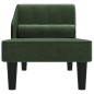 Sdraio con Capezzale Verde Scuro in Velluto Sdraio con Capezzale Verde Scuro in Velluto