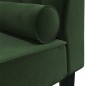 Sdraio con Capezzale Verde Scuro in Velluto Sdraio con Capezzale Verde Scuro in Velluto