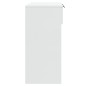 Tavolino Consolle Bianco Lucido 90x36x75 cm Legno Multistrato Tavolino Consolle Bianco Lucido 90x36x75 cm Legno Multistrato