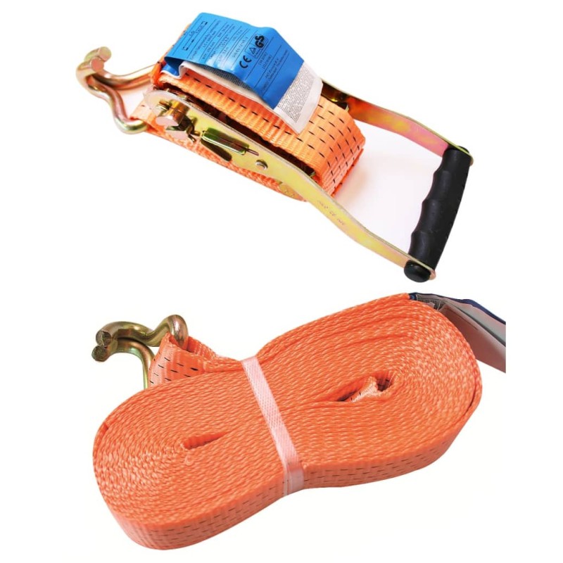 ProPlus Cinghia di Fissaggio a Cricchetto con 2 Ganci 8 m 5000 kg ProPlus Cinghia di Fissaggio a Cricchetto con 2 Ganci 8 m 5000 kg