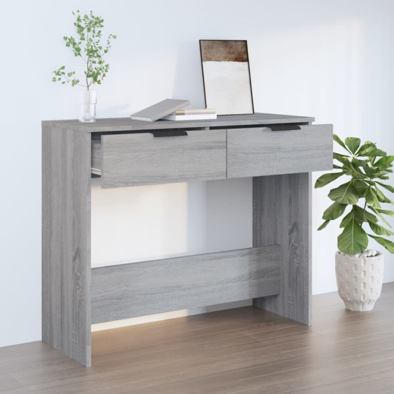 Tavolino Consolle Grigio Sonoma 90x36x75 cm Legno Multistrato Tavolino Consolle Grigio Sonoma 90x36x75 cm Legno Multistrato