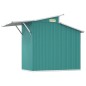 Capanno da Giardino Verde 207x130x208,5 cm Acciaio Zincato