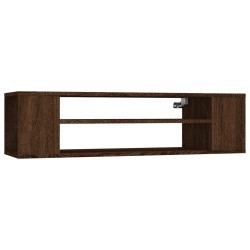 Pensile Porta TV Rovere Marrone 100x30x26,5cm Legno Multistrato