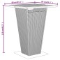 Set Bar Giardino 5 pz Nero Polyrattan e Legno Massello Acacia