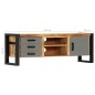 Mobile Porta TV 120x30x40 cm in Legno Massello di Mango Mobile Porta TV 120x30x40 cm in Legno Massello di Mango