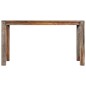 Tavolo da Pranzo Grigio 140x70x76cm Legno Massello di Sheesham