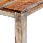 Tavolo da Pranzo Grigio 140x70x76cm Legno Massello di Sheesham