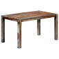 Tavolo da Pranzo Grigio 140x70x76cm Legno Massello di Sheesham