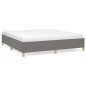 vidaXL Giroletto senza Materasso Grigio Scuro 180x200 cm Tessuto