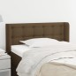 Testiera ad Orecchio Marrone Scuro 93x16x78/88 cm in Tessuto Testiera ad Orecchio Marrone Scuro 93x16x78/88 cm in Tessuto