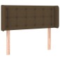 Testiera ad Orecchio Marrone Scuro 93x16x78/88 cm in Tessuto Testiera ad Orecchio Marrone Scuro 93x16x78/88 cm in Tessuto