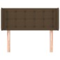 Testiera ad Orecchio Marrone Scuro 93x16x78/88 cm in Tessuto Testiera ad Orecchio Marrone Scuro 93x16x78/88 cm in Tessuto