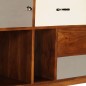 Credenza 115x35x86 cm Legno Massello di Acacia Credenza 115x35x86 cm Legno Massello di Acacia