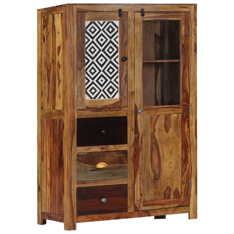 Credenza 95x48x150 cm in Legno Massello di Sheesham Credenza 95x48x150 cm in Legno Massello di Sheesham
