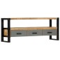 Mobile Porta TV 130x30x50 cm in Legno Massello di Mango