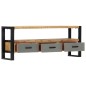 Mobile Porta TV 130x30x50 cm in Legno Massello di Mango
