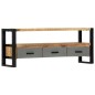 Mobile Porta TV 130x30x50 cm in Legno Massello di Mango