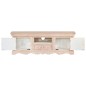 Mobile Porta TV Bianco 120x30x40 cm in Legno Massello di Mango Mobile Porta TV Bianco 120x30x40 cm in Legno Massello di Mango